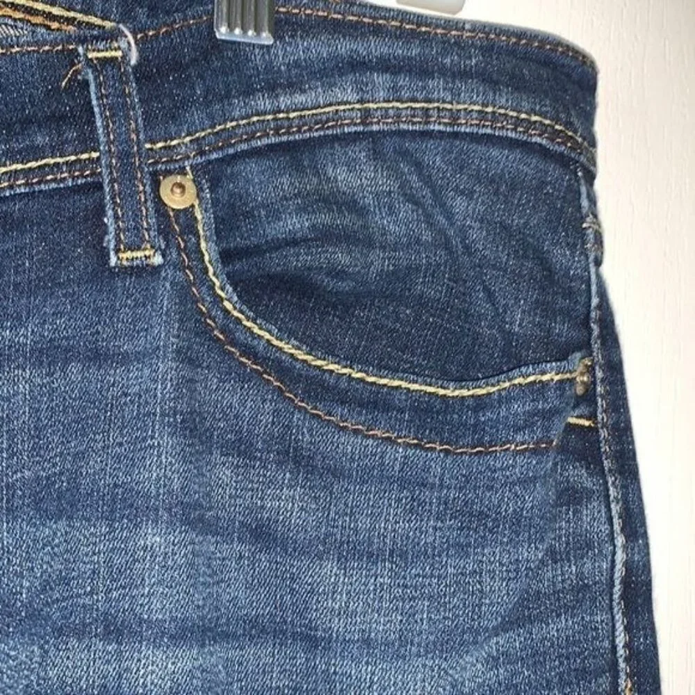 Levis 524 Too Superlow Womens Skinny Jeans Size 15M Dark Wash Denim Cotton Blend - Picture 8 of 13